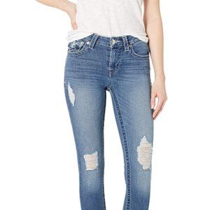 Women's Skinny Leg Fit Jean with Back Flaps